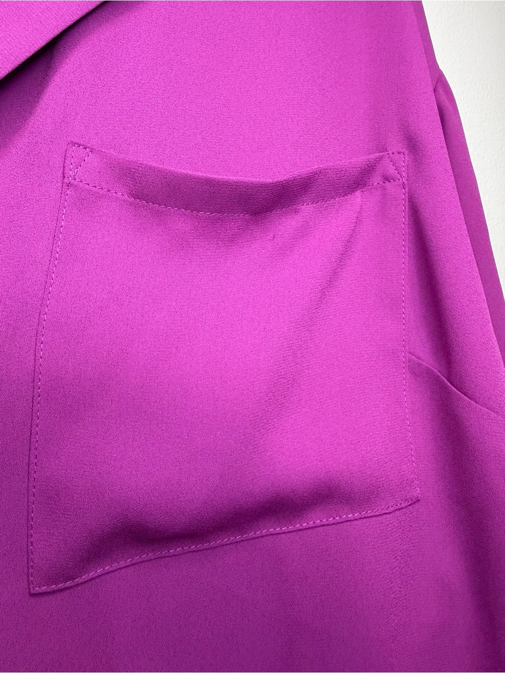 Worthington Bright Magenta Button-Down Blouse - Picture 5 of 7